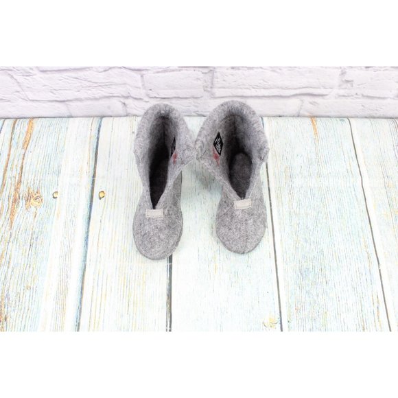 LL Bean Toddler Gray Wool Winter Boot Liners Warm Inserts Size 9 - Picture 5 of 8